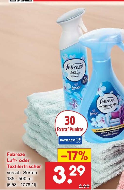 Luft- oder Textilerfrischer von Febreze im aktuellen Netto Marken-Discount Prospekt